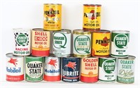 15- 1 QUART OIL CANS