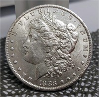 1883-O BU MORGAN SILVER DOLLAR