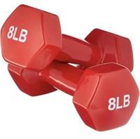 AMAZON BASICS VINYL HEXAGON WORKOUT DUMBBELL HAND