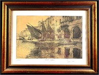 Venice Lithograph by Bella Sziklay