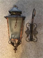 Hanging Lantern With Wall Bracket
