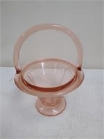 Rose colored candy dish