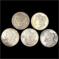[5] Morgan Dollars (1887, 1883-O, 1879, 1921,