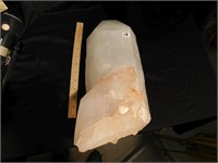 Extra large Rose Quartz crystal embedded with