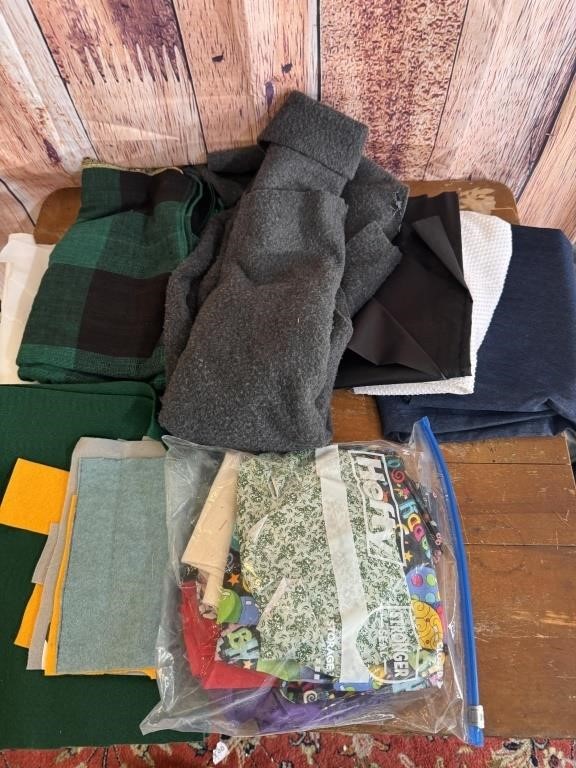 Lot of Fabric for Arts & Crafts