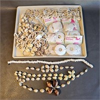 Assorted Shell Strings & Jewelry Pieces