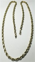 A HEAVY 14KT YELLOW GOLD 70.80 GRS 28INCH