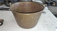 HW Hayden brass bucket, dated 1870
