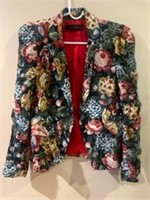 Zara floral blazer XS