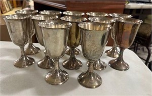 12 Towle Sterling 7" Goblets