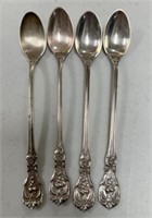 Sterling Reed Barton Francis I 4 Iced Tea Spoons