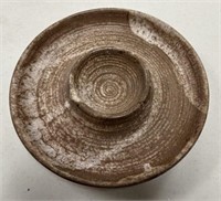 Peters Pottery Nutmeg Chip and Dip Server