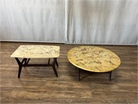 Mid Century Modern Marble Top Coffee & End Tables