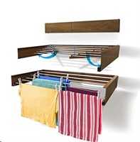 Step Up Laundry Drying Rack (40-INCH Wood-Look),