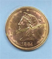 1884S $10.00 Gold Liberty