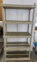 5 TIER PLASTIC SHELVING  [OUT FRONT]