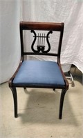 Duncan Style Lyre Chair, mahogany
