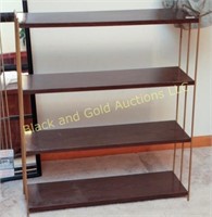 Metal four shelf stand