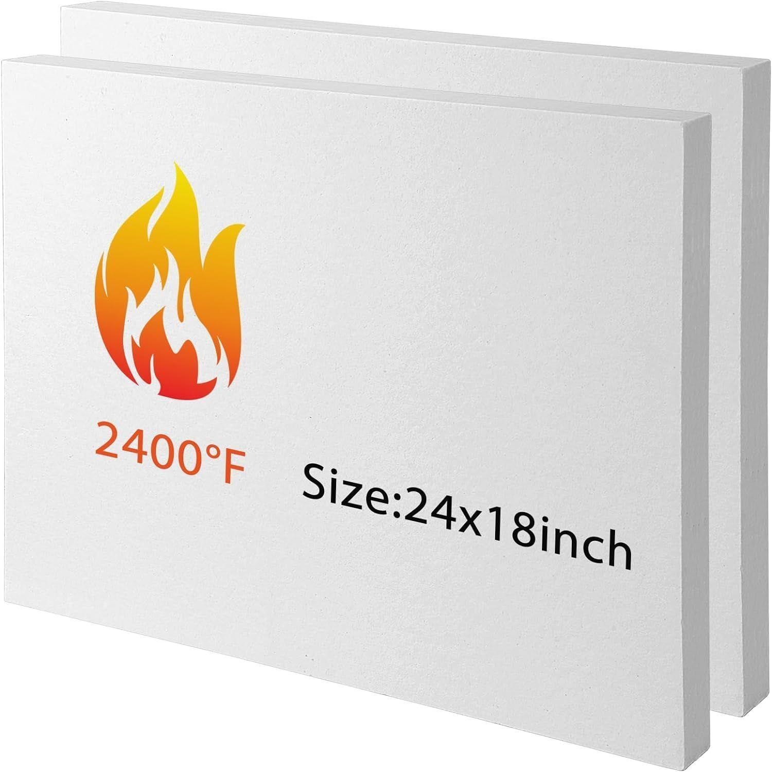 18"x24"x1" 2 Pack Ceramic Fiber Insulation Board