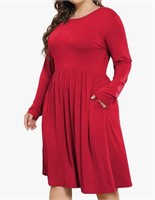 New (Size M)Women's Plus Size Dresses Long