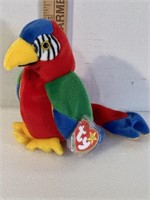 Ty Original Beanie Baby JABBER Parrot w/Tag 1998