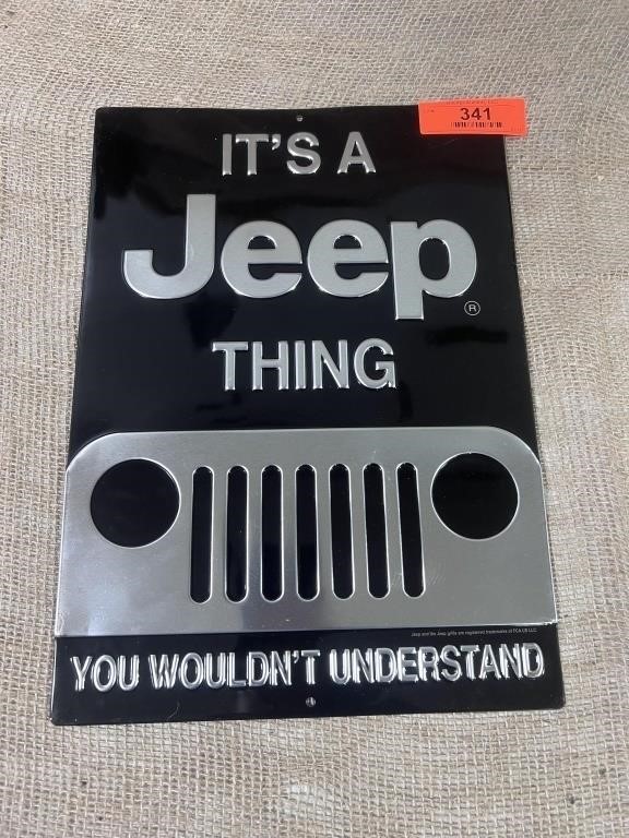 jeep sign 10x14"