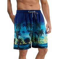 XL  APTRO Mens Swim Trunks Mesh Liner Quick Dry Bl