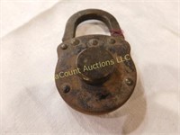 old metal combination lock, no combo