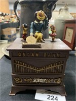 Cast Iron Organ Grinder Mechanical Bank.