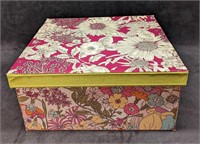 Colorful Floral Decorative Storage Box