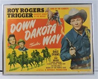 Original Movie Poster - Roy Rogers Down Dakota Way
