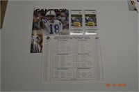 Colts Game Day Program With Line Up Card