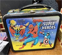 MARVEL SUPER HEROES METAL LUNCHBOX WITH THERMOS
