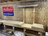 MITER SAW WORK BENCH 10' WITH LIGHT