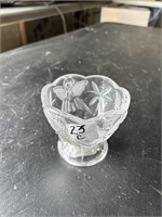 3 inch lead crystal candle holder