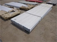 37"x142" White Metal Roof Panels