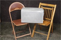 Vintage Chairs and Ice Chest