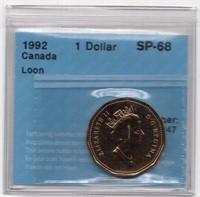 1992 Canada Specimen Loon Dollar