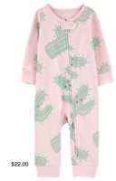 Carters Girls 0-9 Months Cactus Cotton Snap-Up