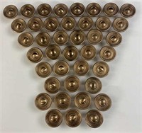 (40) Copper colored Drawer/Cabinet knobs/pulls, 1
