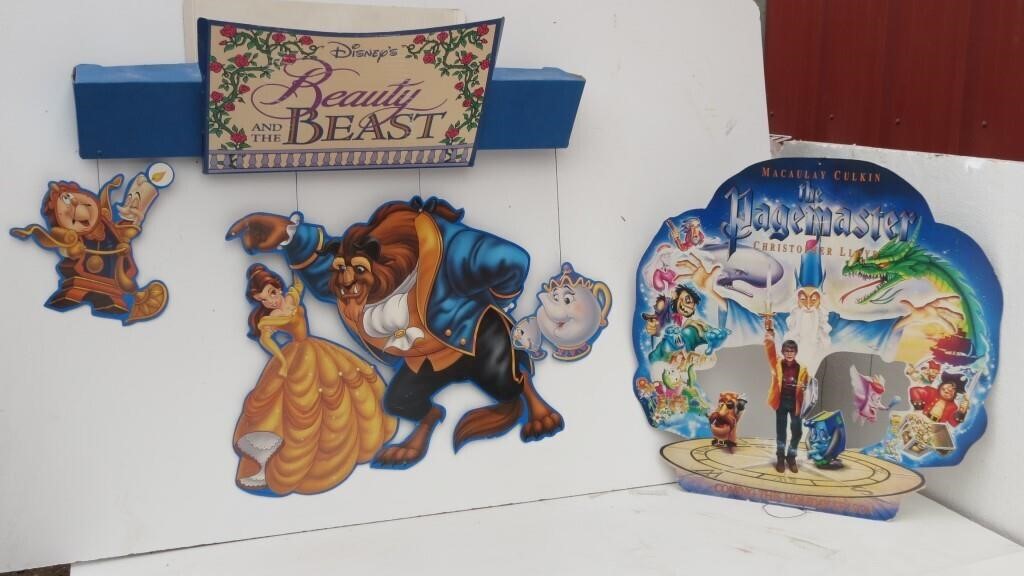 Disney Cardboard Display, Beauty and The Beast &