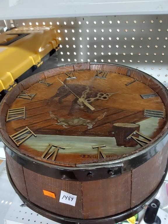 Barrel Clock & Agate Pan