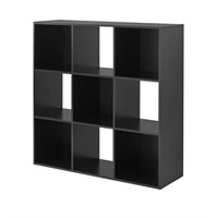 Mainstays 11" 9-Cube Storage Organizer, Black