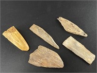 4 Ancient ivory fragments 1 is 4"