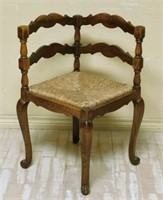 Ladder Back Beechwood Corner Chair.