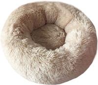 $32 Donut Pet Bed (20'' D x 8'' H,Beige)
