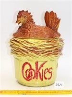 Vintage Hen on nest cookie jar by McCoy, marked