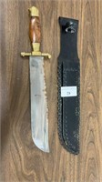 17" Vintage Sword Knife with Leather Cover
