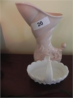 Ceramic Vase, White Candy Dish