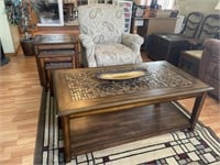 Lane Recliner, Coffee Table, Stackable End Tables